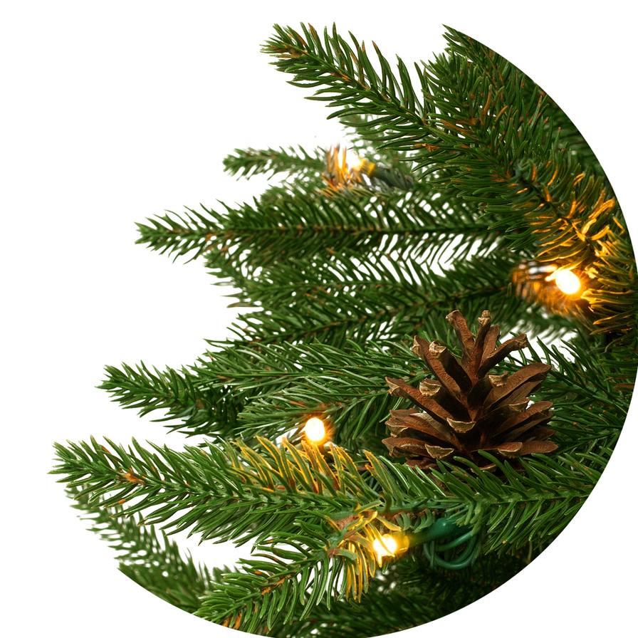 Świerk kanadyjski na pniu 100% PE LED