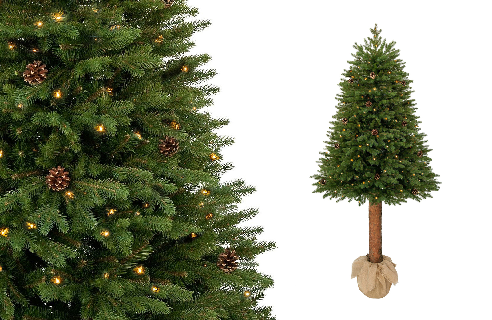 Świerk kanadyjski na pniu 100% PE LED - dodatkowe informacje