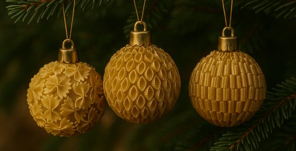 Bombki z makaronu: stwórz wyjątkowe ozdoby choinkowe DIY