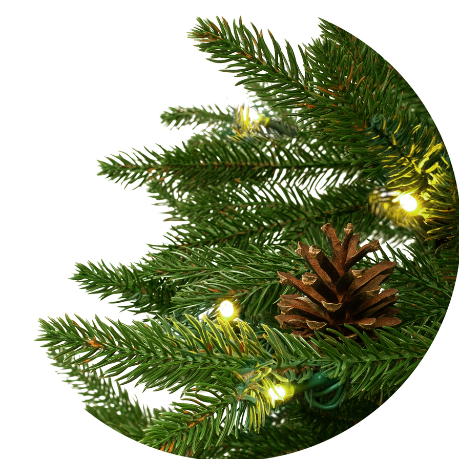 Świerk kanadyjski na pniu 100% PE LED